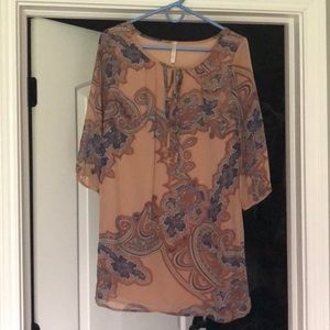 3/4 sleeve tunic dress
